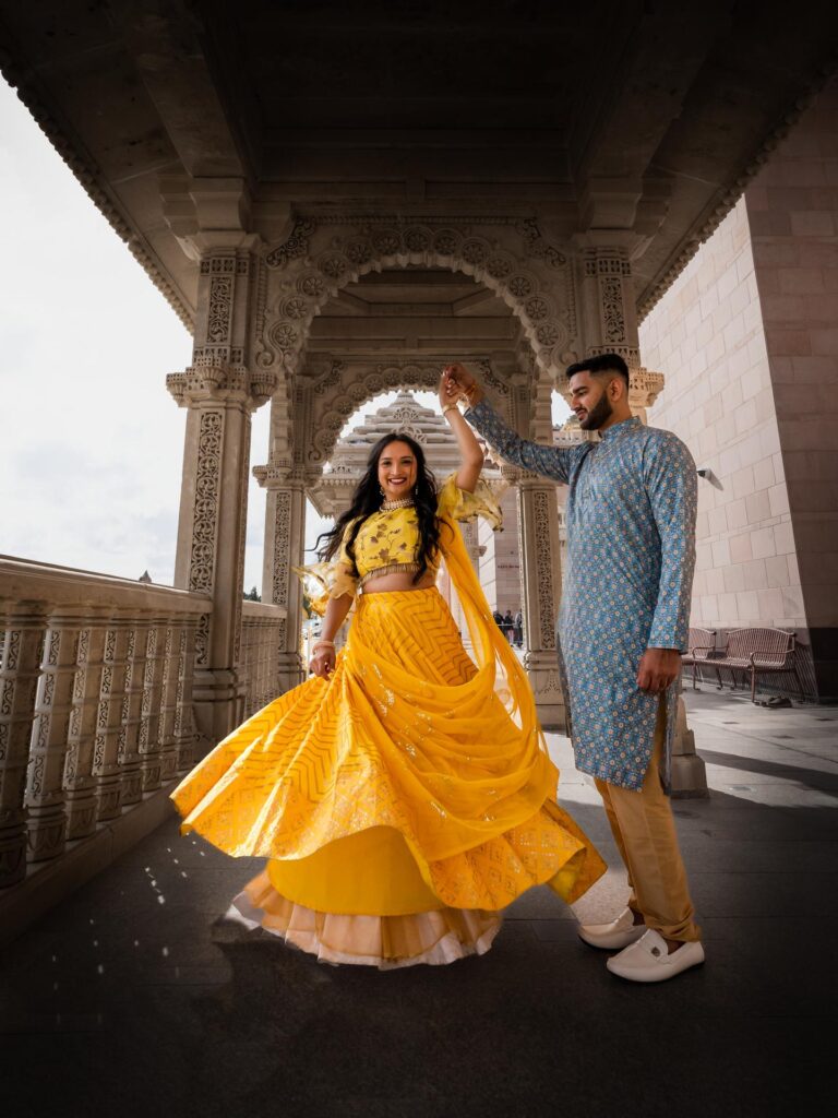 Joyful Haldi ceremony moment captured by Gear6Studios wedding photographers