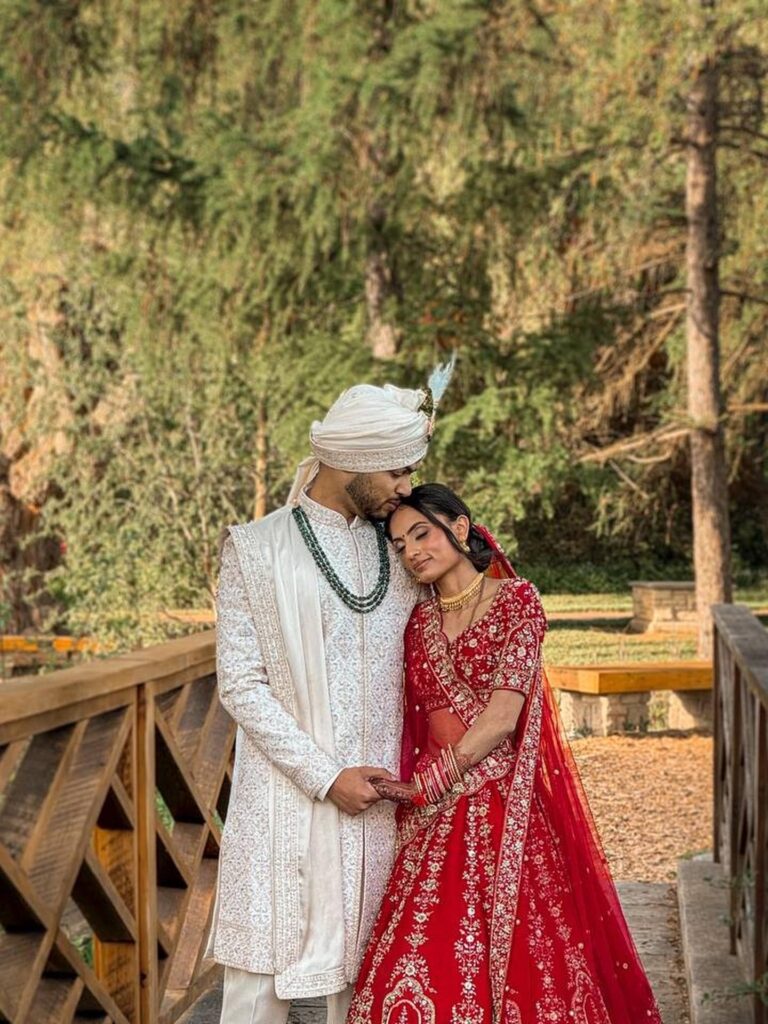 Couple's first dance at their Indian wedding reception, Bay Area